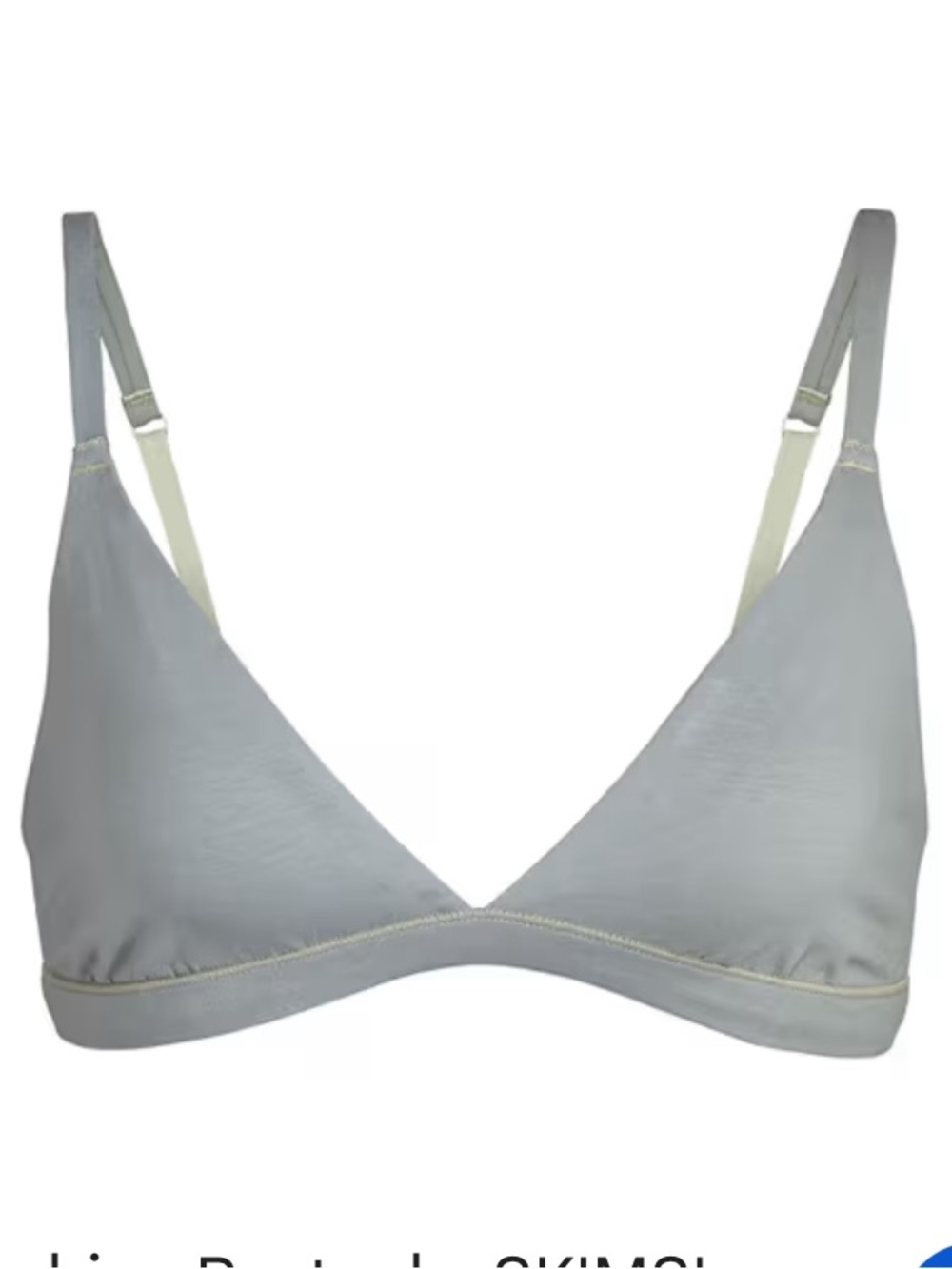 SKIMS cotton jersey Soft Triangle Bralette in Sage 34775